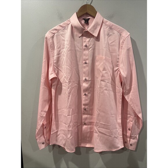 Pink Button Down Dress Shirt Men's Size Small Tabata - Picture 1 of 4